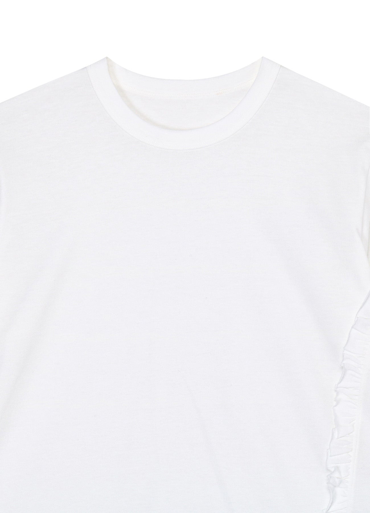 Cotton Jersey Frill T-Shirts for Women - Soft & Stylish Casual Tees for Everyday Wear, Outings & Layering