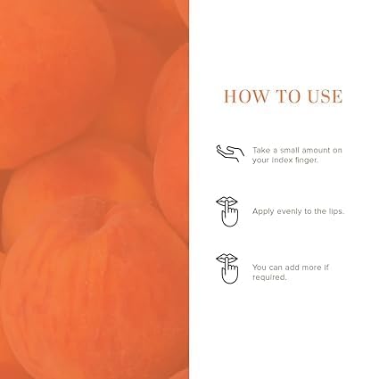 Khadi Natural Peach Lip Balm with Beeswax & Shea Butter - Organic Moisturizing Lip Care for Dry, Chapped Lips | Chemical-Free, Vegan, Unisex Lip Balm (5g) | Perfect for Daily Hydration, Winter Protection & On-The-Go Use