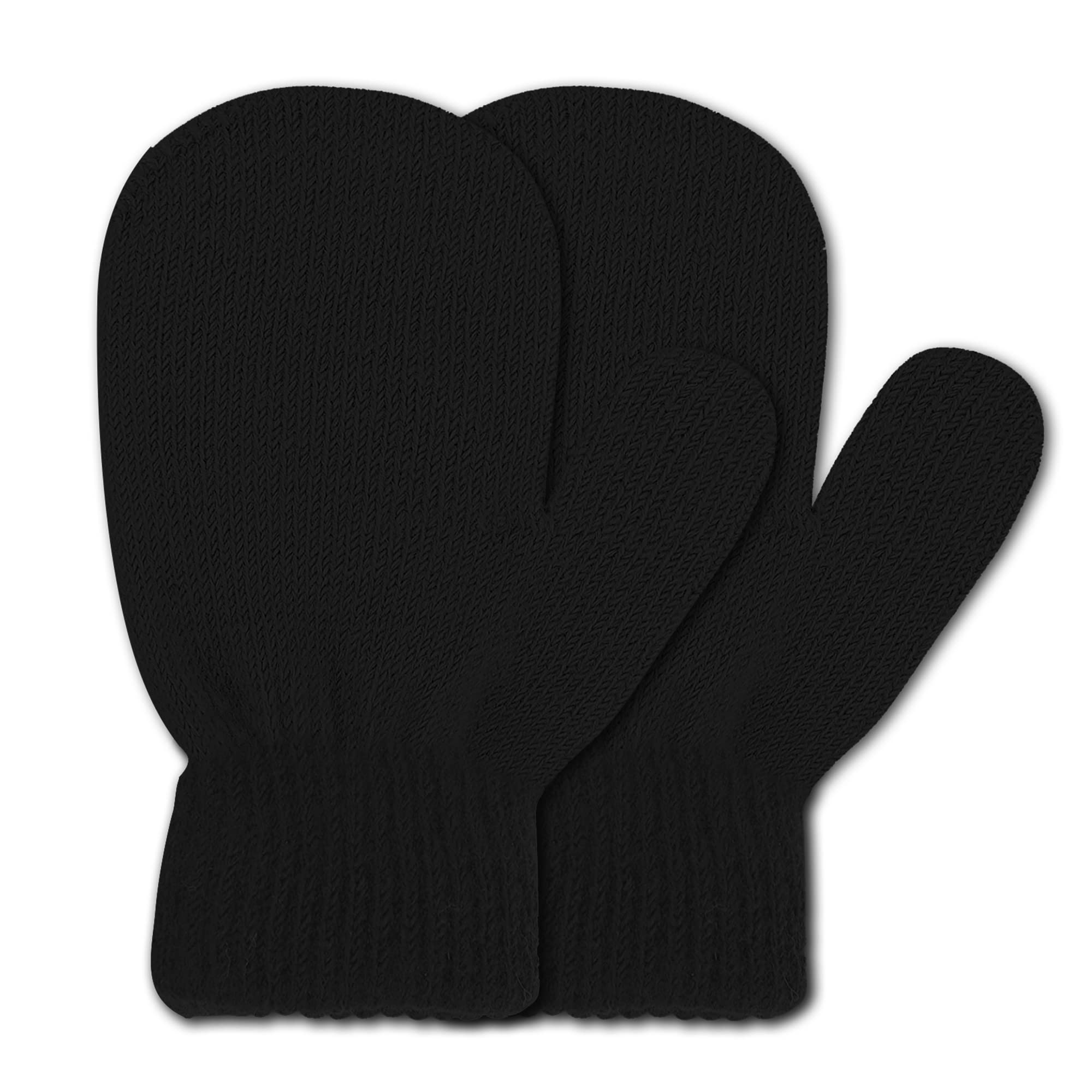 UTTPLL Toddler Magic Stretch Gloves - Soft Knit Winter Mittens for Boys & Girls - Warm Thick Cold Weather Gloves in Multicolor - Perfect for Snow Play, School & Outdoor Activities