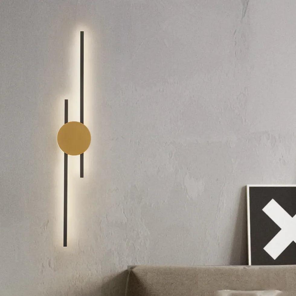 Modern Geometry LED Up and Down Wall Lights - Dimmable Indoor/Outdoor Lighting Fixtures for Bedroom, Living Room, Patio, and Staircase
