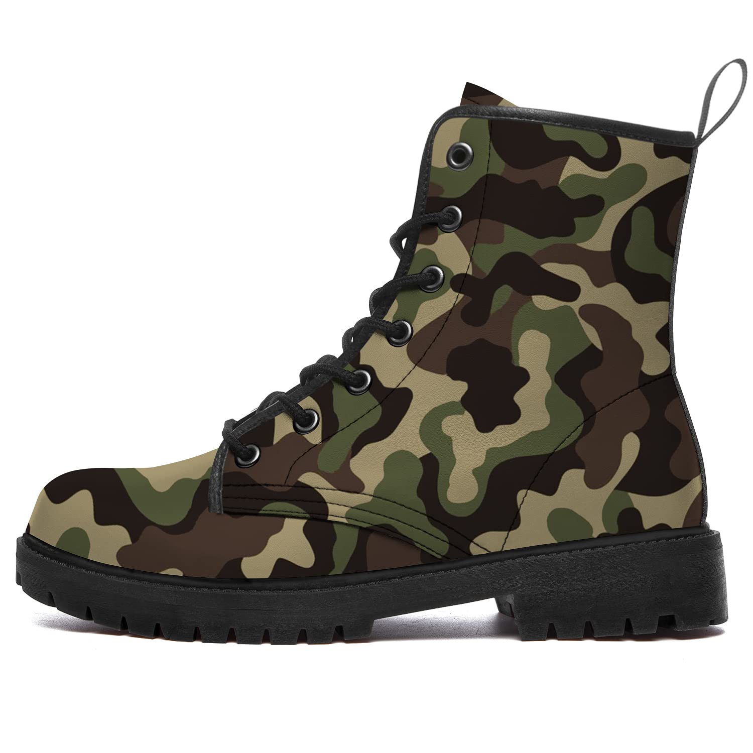 **Best Waterproof Camouflage Combat Boots for Women & Men - Anti-Slip Lace-Up Platform Boots - Perfect for Hiking, Hunting & Outdoor Adventures**