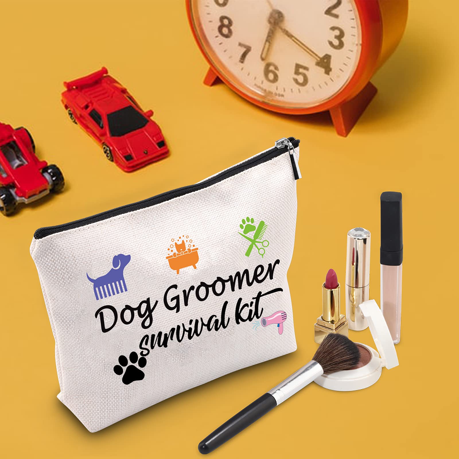 TSOTMO Professional Dog Grooming Kit - Pet Groomer Survival Kit with Cosmetic Makeup Bag, Perfect Gift for Dog Hair Stylists | Ideal for Mobile Pet Groomers & Home Dog Care