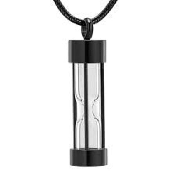 Personalized Hourglass Keepsake Necklace or Keychain - Engraved Memorial Jewelry for Loved Ones - Perfect for Anniversaries, Memorial Gifts & Special Occasions