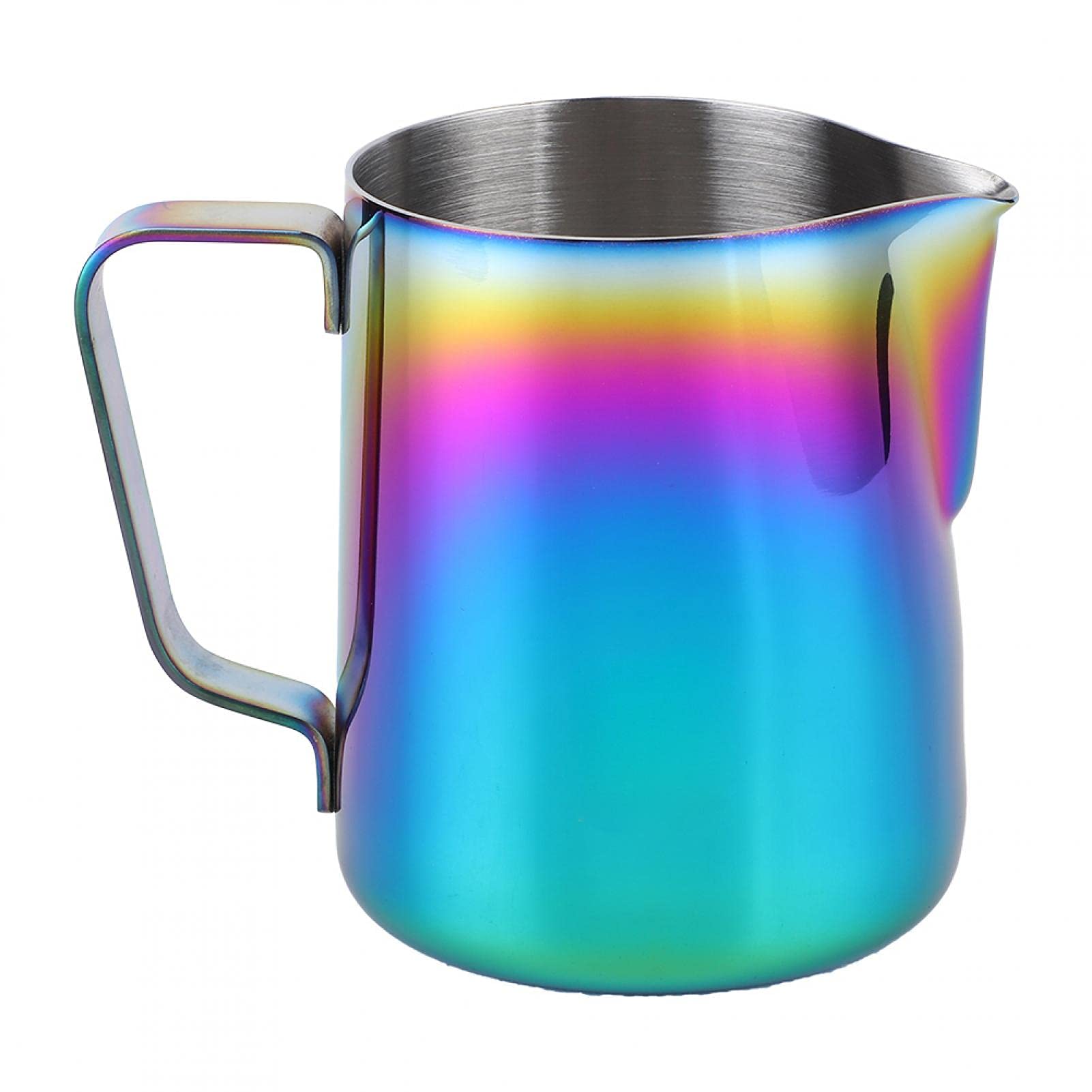 Stainless Steel Milk Frothing Pitcher 350ml - Barista Coffee Creamer Jug for Latte, Cappuccino & Hot Chocolate - Perfect for Home Baristas & Coffee Shops (Color)
