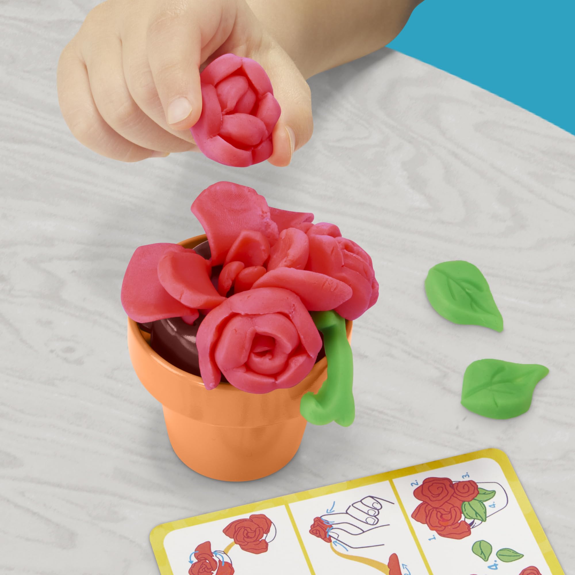 Play-Doh Blooming Flower Garden Toy Playset for Kids Ages 3+ | Nature Pretend Play & Arts & Crafts Kit | Creative Gift for Preschoolers, Birthday & Classroom Activities