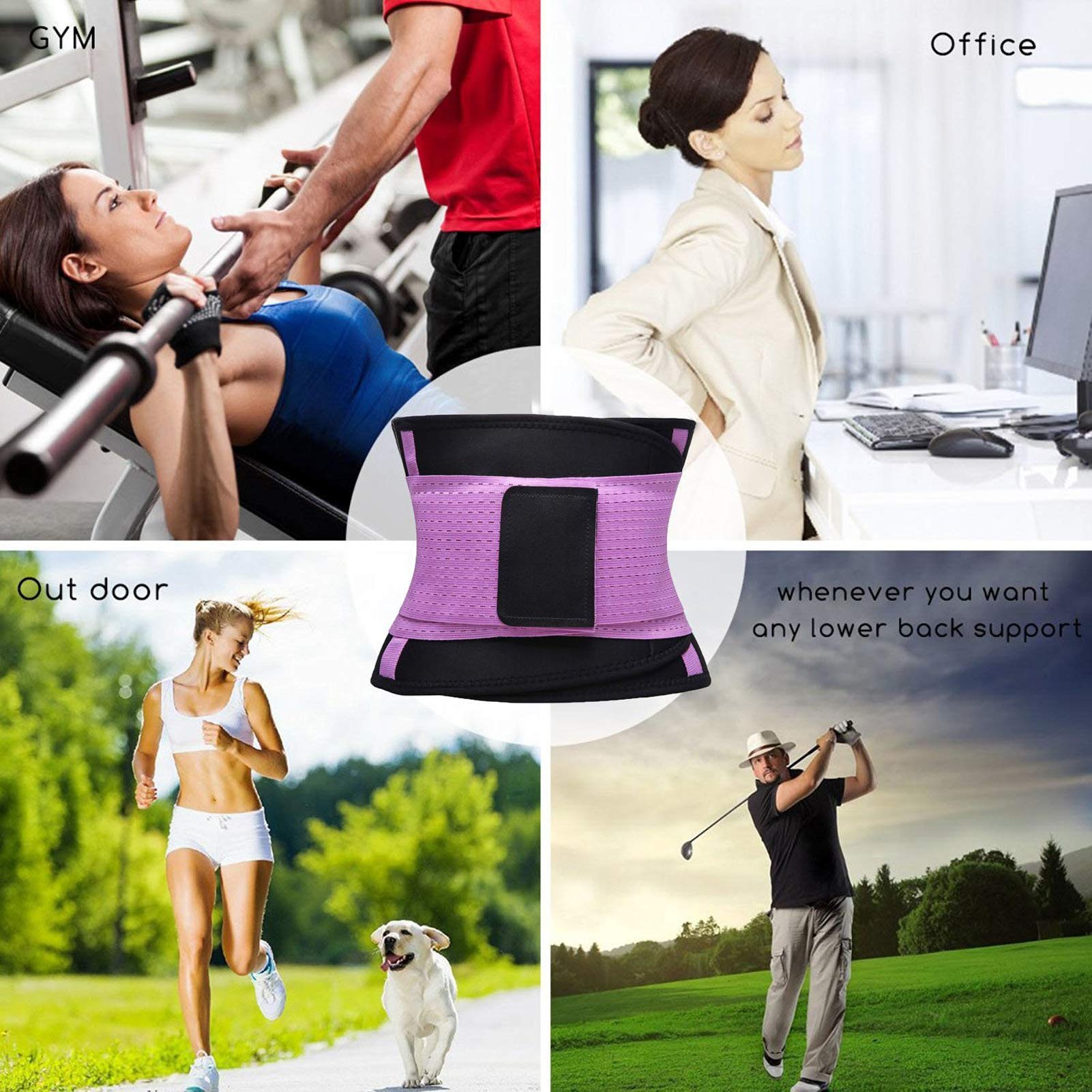 VENUZOR Waist Trainer Belt for Women - Slimming Body Shaper & Waist Cincher Trimmer - Sport Girdle Belt for Workout & Postpartum Recovery (UP Graded) - Perfect for Gym, Yoga & Daily Wear