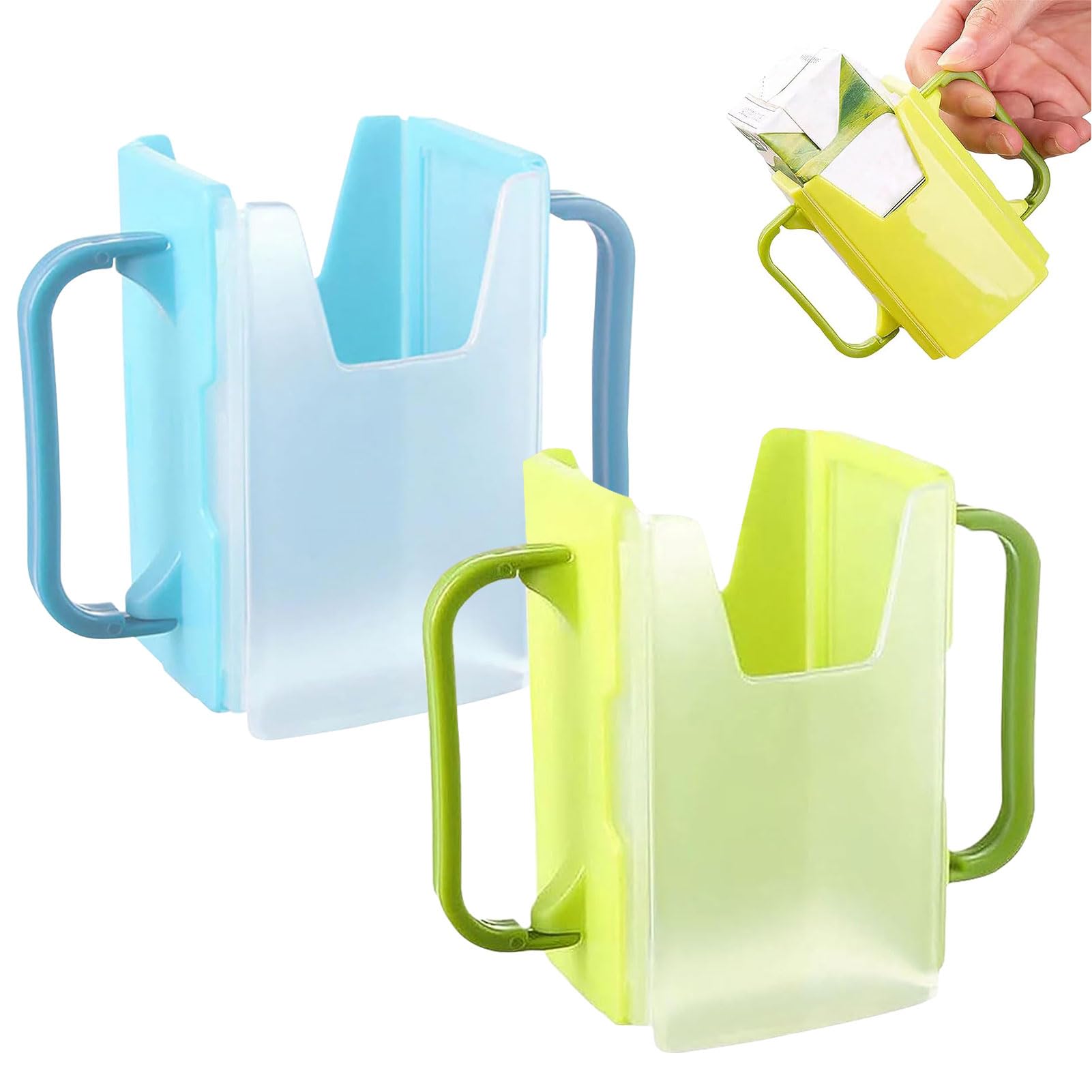 2-Pack Juice Box Holder for Toddlers - Squeeze-Proof Baby Juice Bag & Food Pouch Holder - Leak-Proof Drinking Bottle & Milk Box Carrier for Kids - Perfect for Daycare, Travel, and On-the-Go Snacks