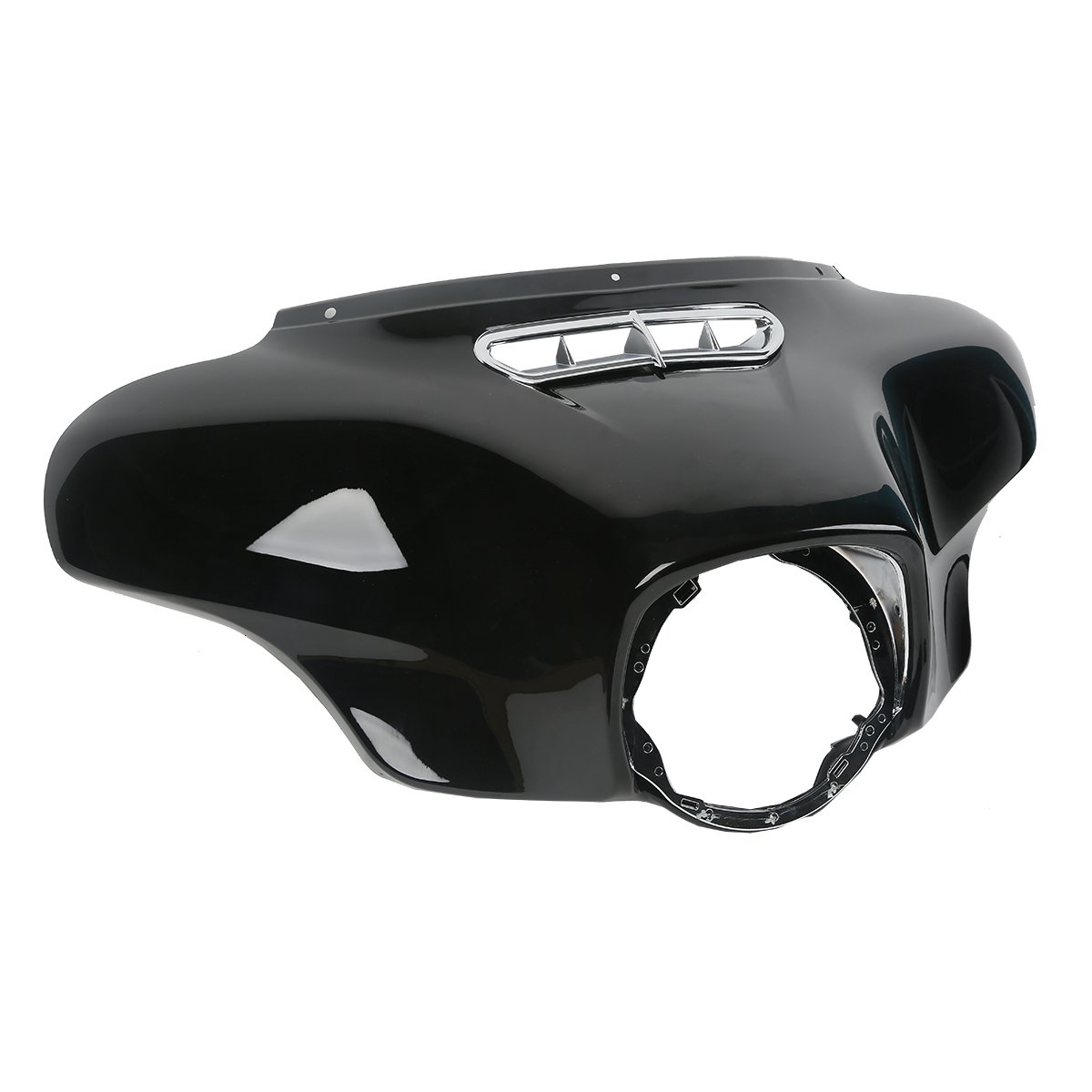 **Black Front Outer with Inner Batwing Upper Fairing Cowl for 2014-2023 Harley Davidson Touring Electra Glide, Street Glide & Trike Models – Perfect for Wind Protection & Custom Styling**