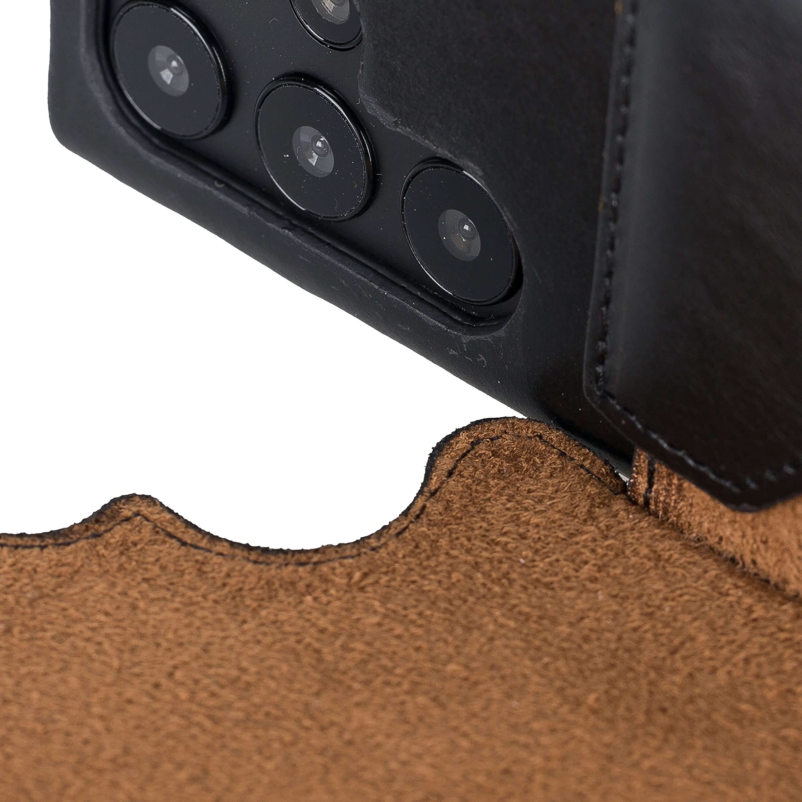 Venito Florence Genuine Leather Wallet Phone Case for Samsung Galaxy S22 Ultra - RFID Blocking for Security - Detachable Wallet with Card Slots - Perfect for Travel, Work & Everyday Use (Rustic Black)