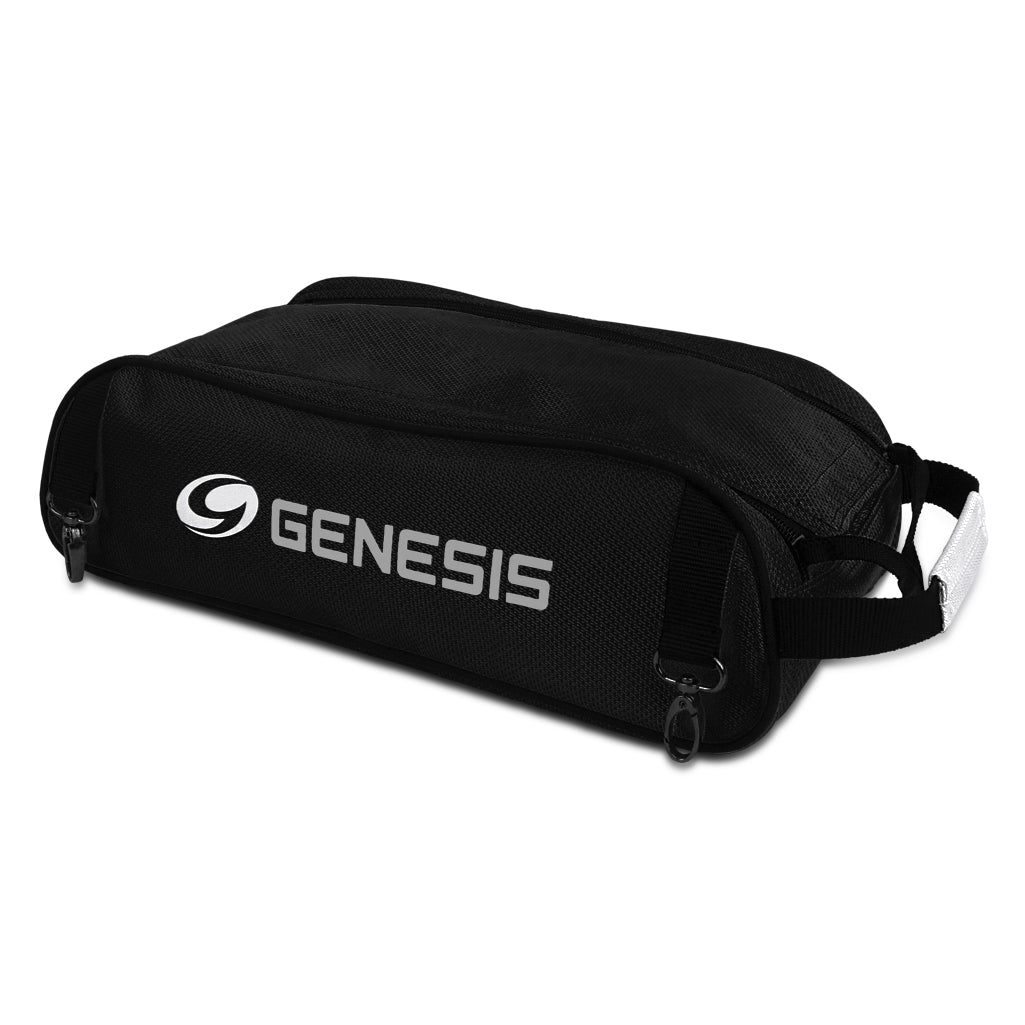 GENESIS SPORT ADD ON SHOE BAG BLACK - Waterproof Travel Shoe Organizer for Gym, Sports & Travel Accessories Storage