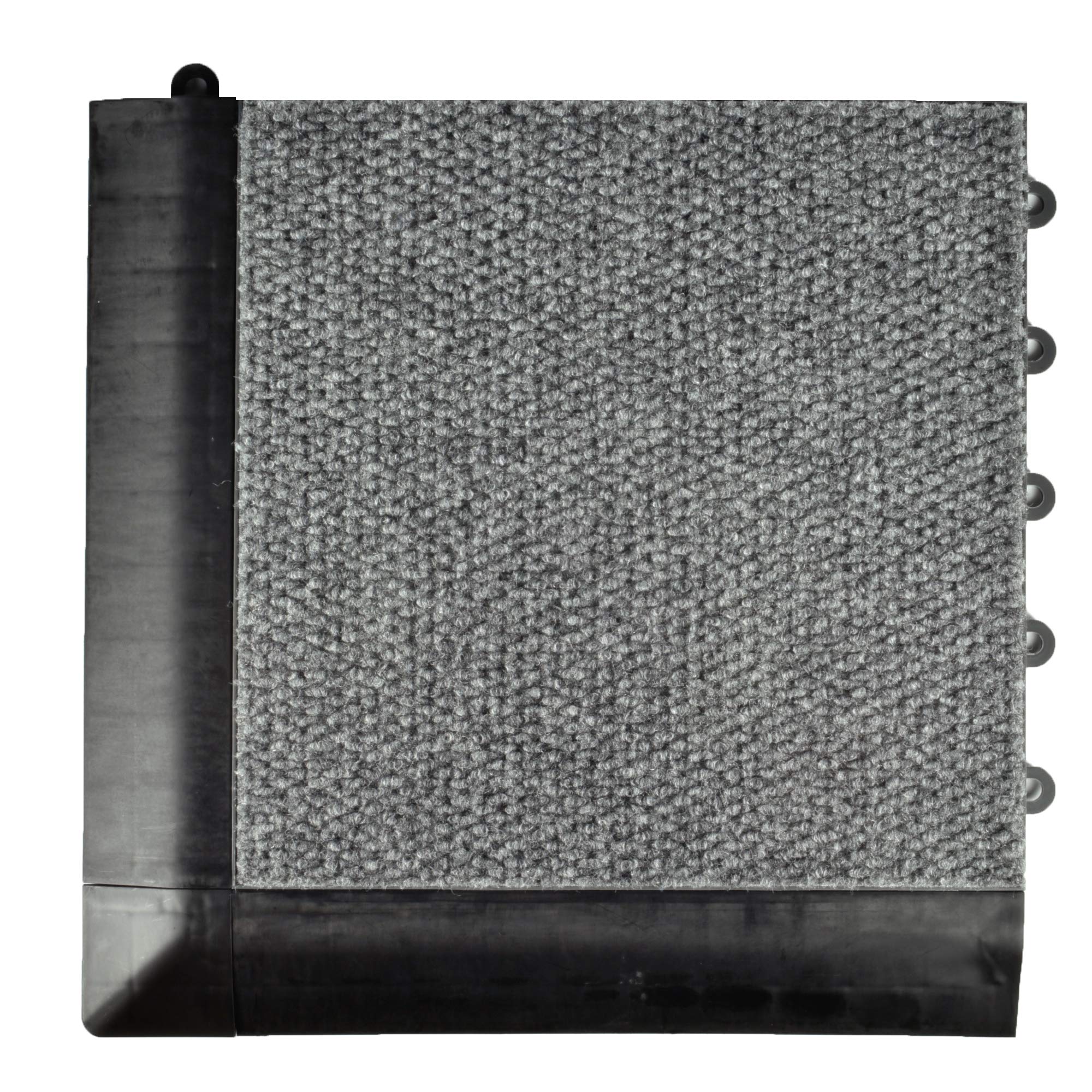 Greatmats Interlocking Carpet Tiles 1x1 Ft Modular Flooring - 20 Pack Gray Square Tiles for Home Gym, Office, Basement & Playroom Flooring