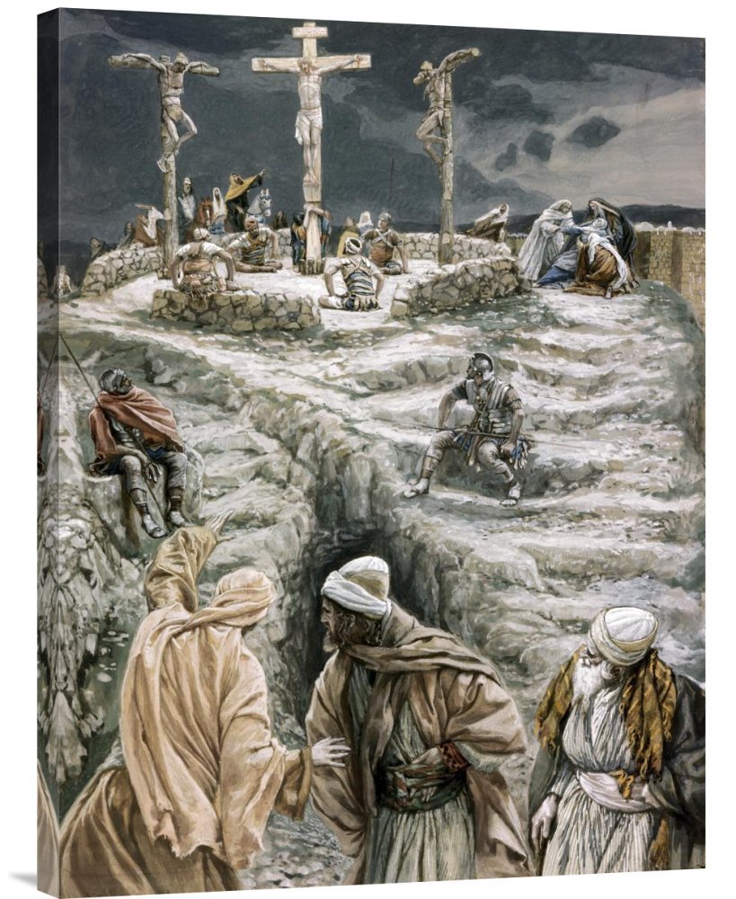 James Tissot Eloi Lama Sabachthani Canvas Wall Art Print - Gallery Wrapped Giclee Reproduction - Religious Home Decor for Living Room, Bedroom & Office
