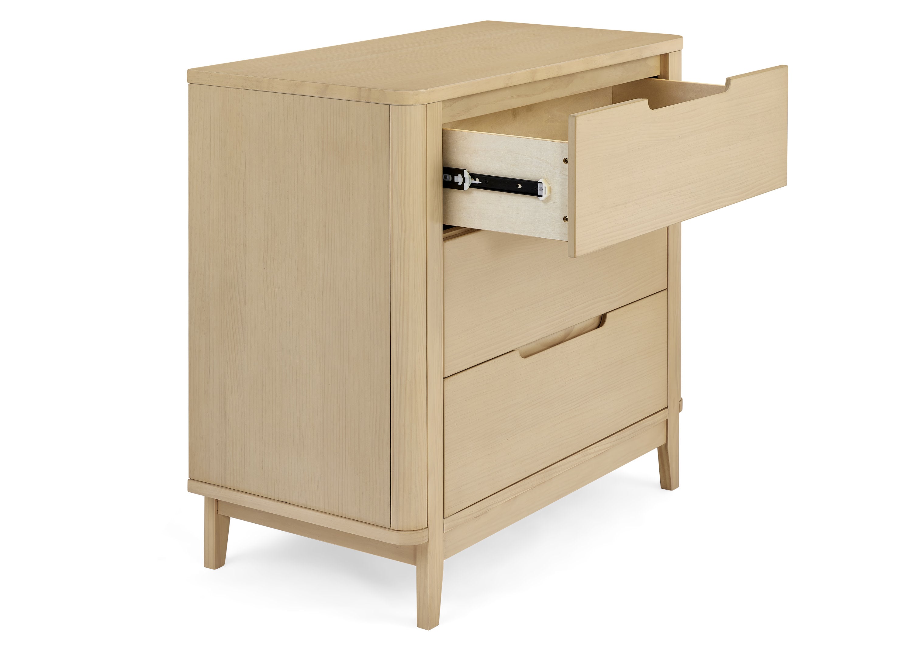 Noah 3 Drawer Dresser with Changing Top & Interlocking Drawers - Nursery Storage Solution for Baby Clothes, Diapers & Essentials | Perfect for Newborns & Toddlers