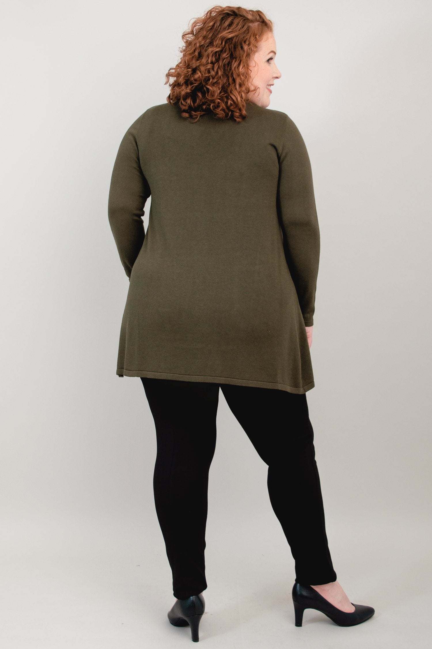Justine Sweater Women's Khaki Bamboo Cotton Blend Knit Top - Soft & Breathable for Casual Wear, Office & Fall Outfits