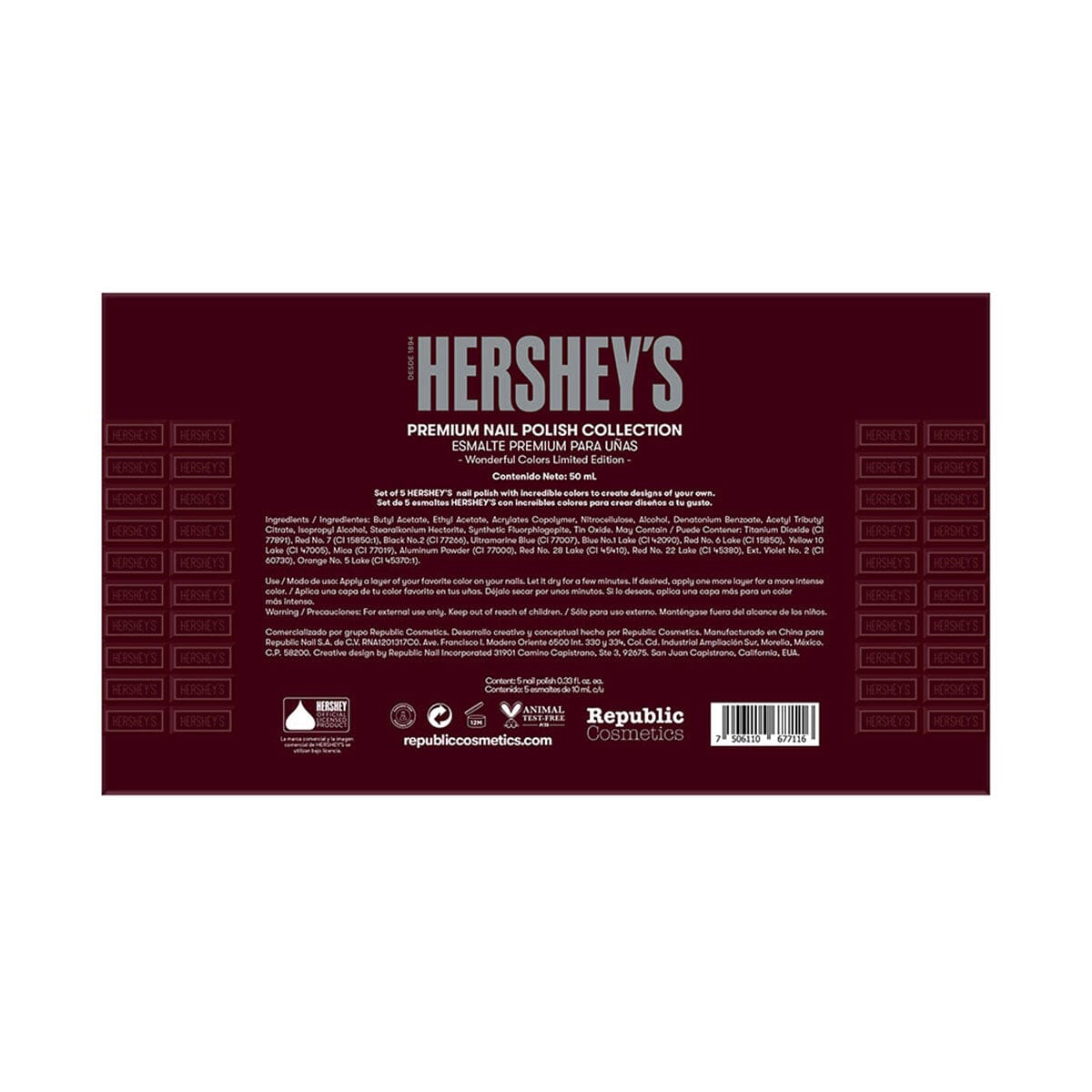 Hershey's Chocolate Scented Nail Polish Set - 5 Colors for Women, Long Lasting & Non-Toxic - Perfect for Parties, Gifts & Everyday Wear