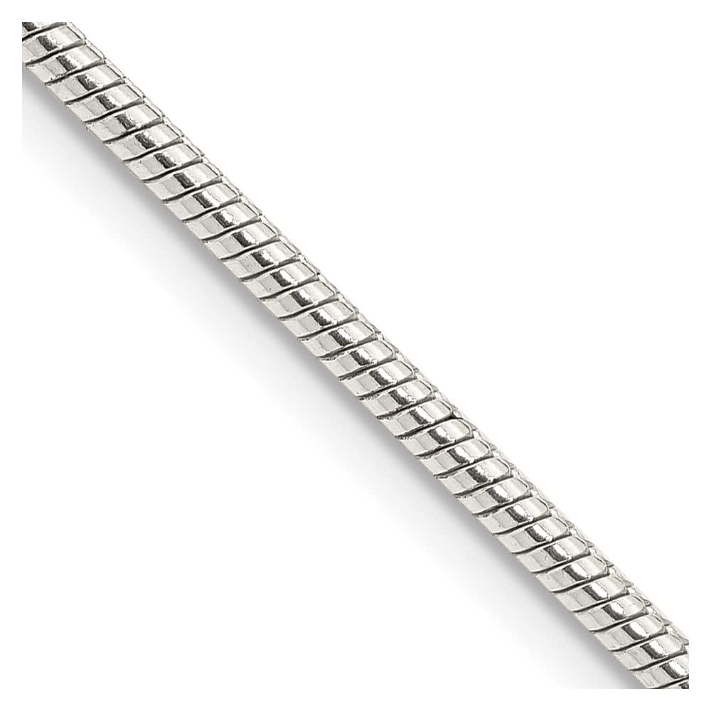 Sterling Silver 2mm Snake Chain Necklace for Women | Diamond2Deal | Elegant Layering Necklace for Everyday Wear, Gifts & Special Occasions