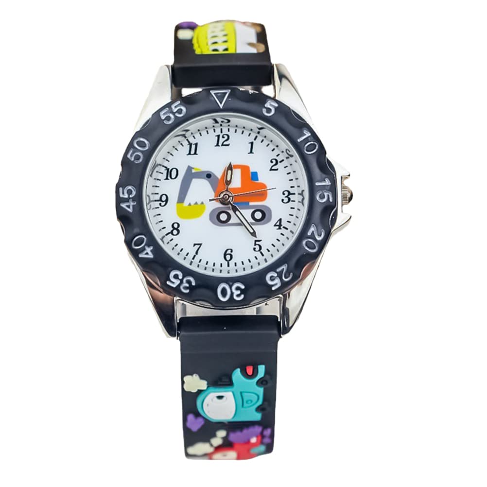 Kids Smart Watch - Cartoon Silicone Digger Watch for Boys & Girls | Playtime & School