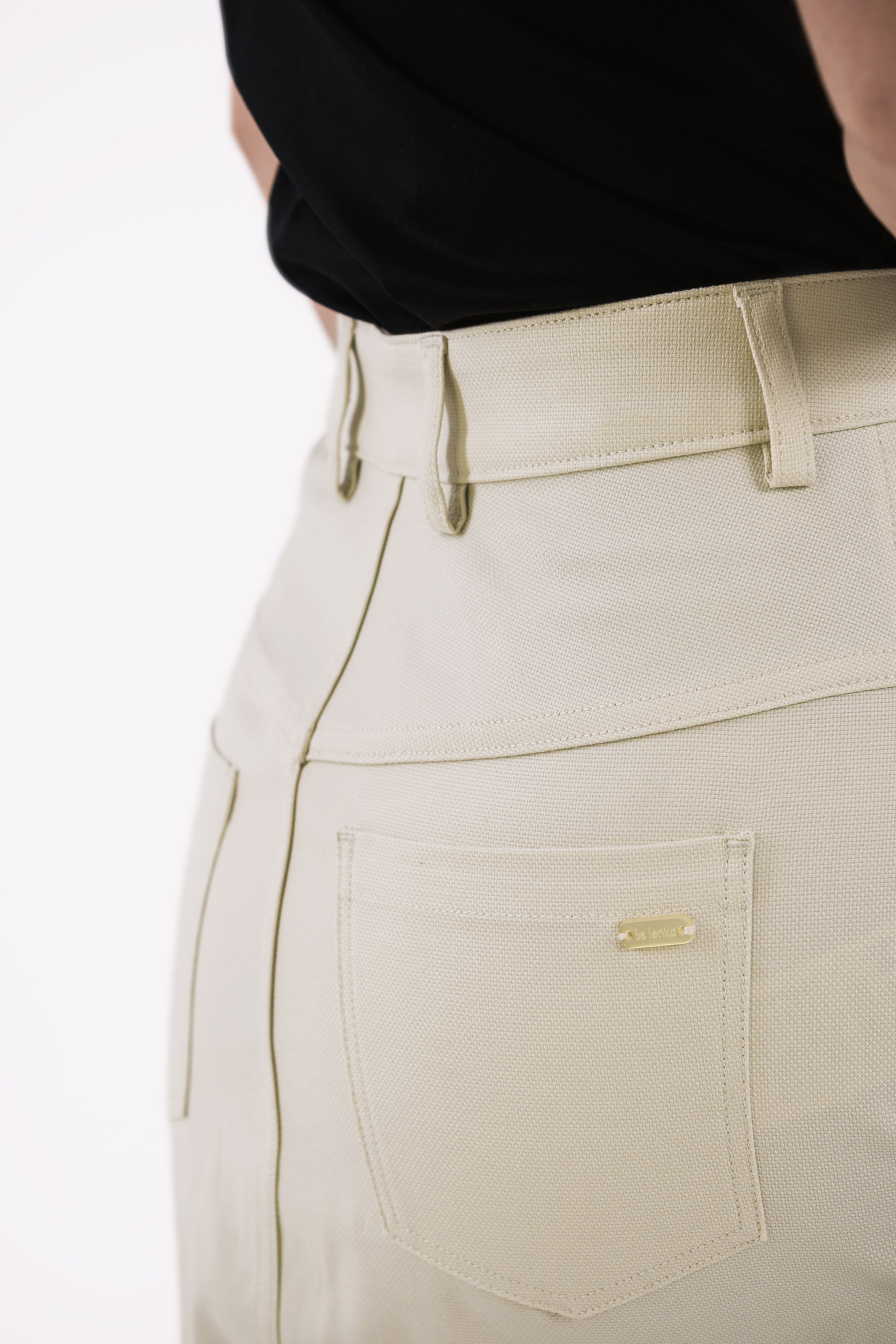 Be Lenka Essentials Women's Midi Skirt in Beige - Perfect for Office Wear, Casual Outings & Spring Fashion