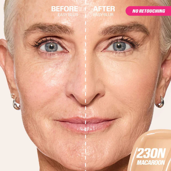 HUDA BEAUTY Easy Blur™ Natural Airbrush Foundation with Niacinamide - Lightweight, Buildable Coverage for Flawless Skin | Perfect for Everyday Wear & Special Occasions