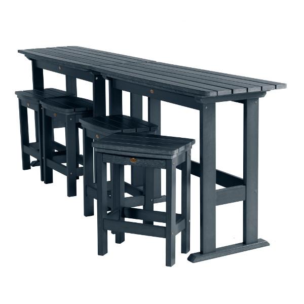 Lehigh 6-Piece Counter Height Balcony Patio Set - Outdoor Dining & Relaxing Furniture for Small Spaces