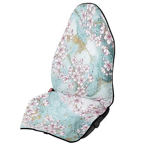 Teal Marble Almond Blossoms