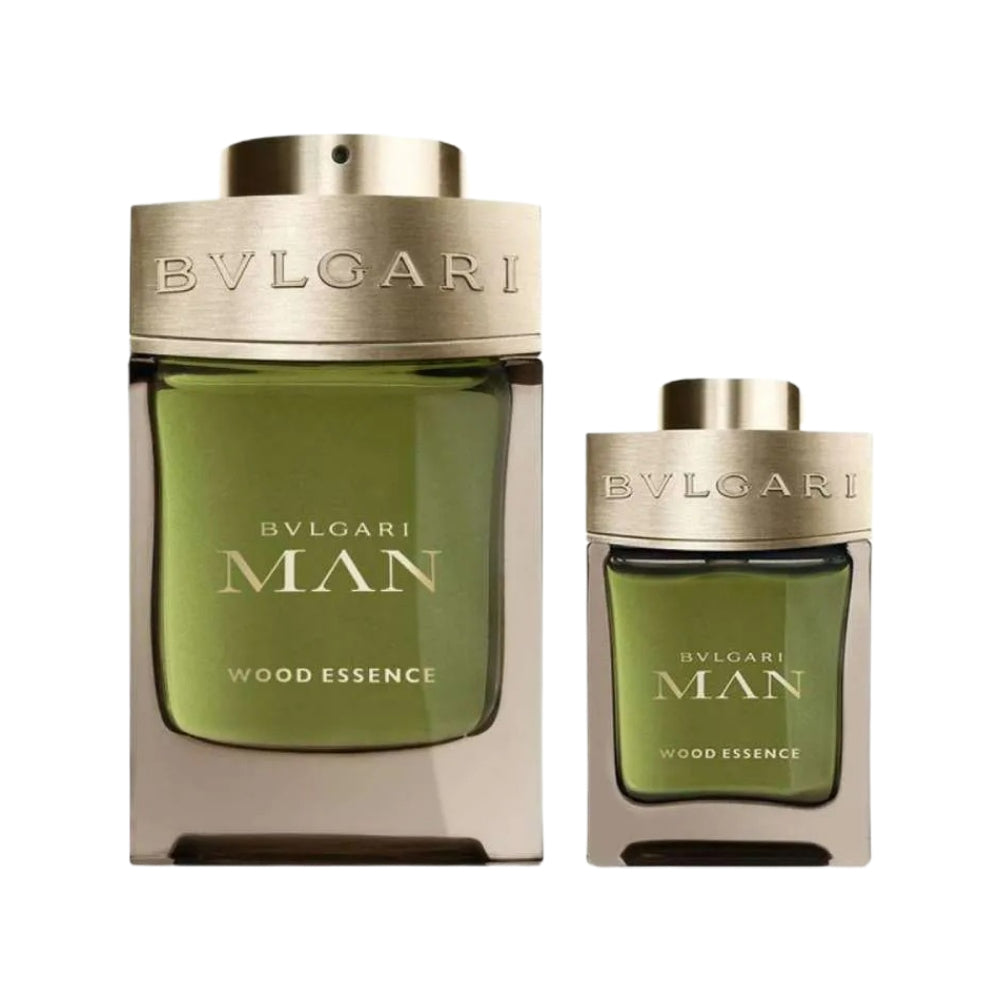 Bvlgari Man Wood Essence Eau De Parfum for Men - 2 Piece Luxury Cologne Gift Set (100ml) - Perfect for Date Night & Special Occasions