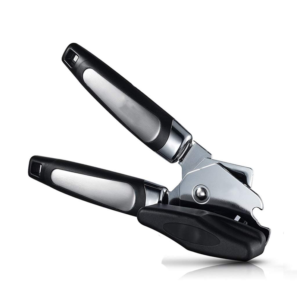 UXZDX CUJUX Professional Stainless Steel Can Opener - Ergonomic Manual Side Cut Design for Easy Opening - Perfect for Kitchen, Camping, and Emergency Use