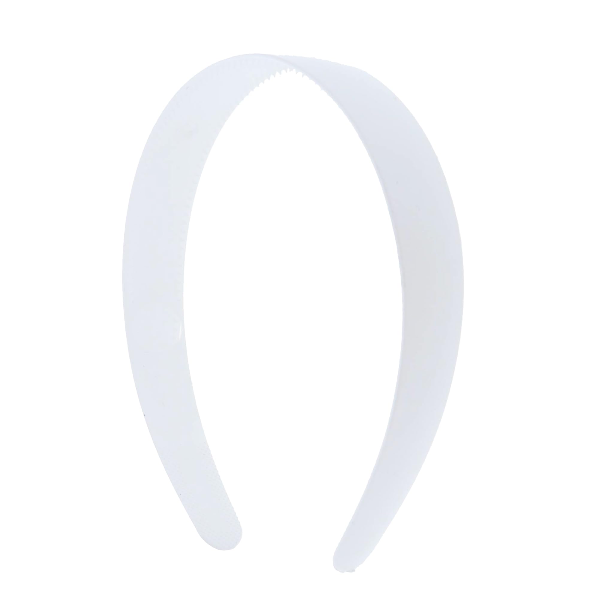 White 1 Inch Plastic Hard Headband with Teeth for Women & Girls - Perfect for Sports, Workouts, and Everyday Styling | Motique Accessories