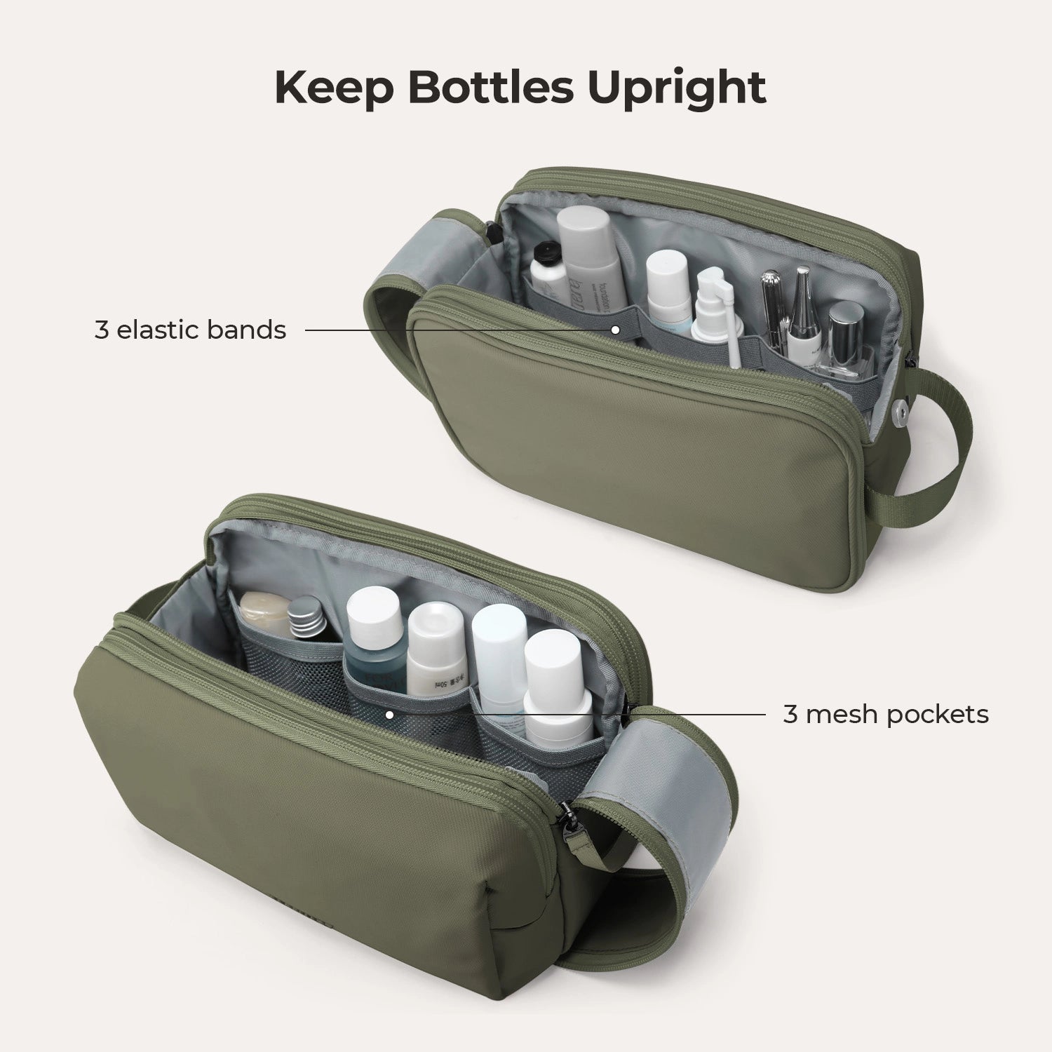 Premium Travel Toiletry Bag for Men & Women - Waterproof Hanging Cosmetic Organizer for Bathroom, Gym, Camping & Business Trips