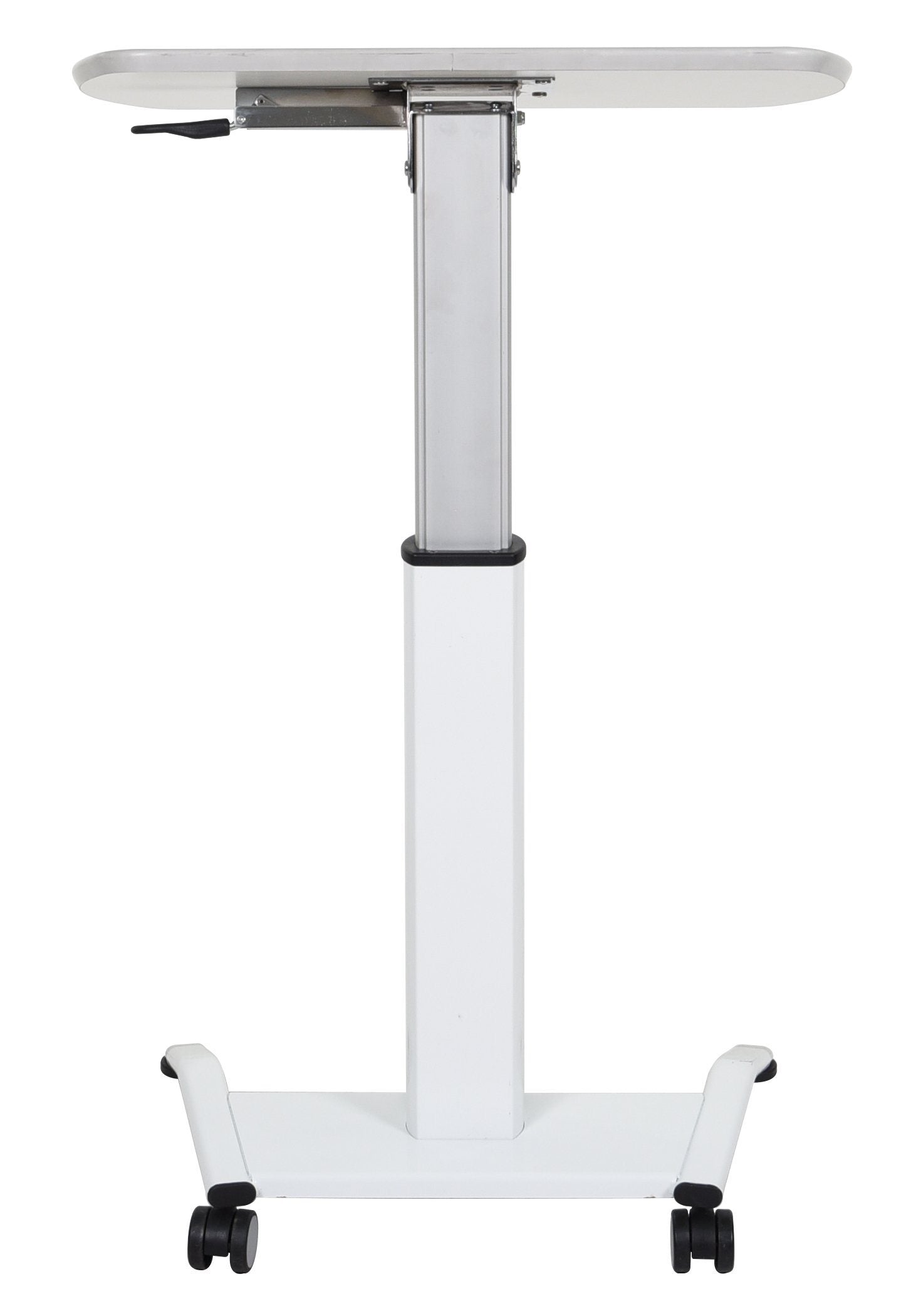 Luxor LX PNADJ WH Pneumatic Height Adjustable Lectern - Perfect for Churches, Classrooms & Conference Presentations