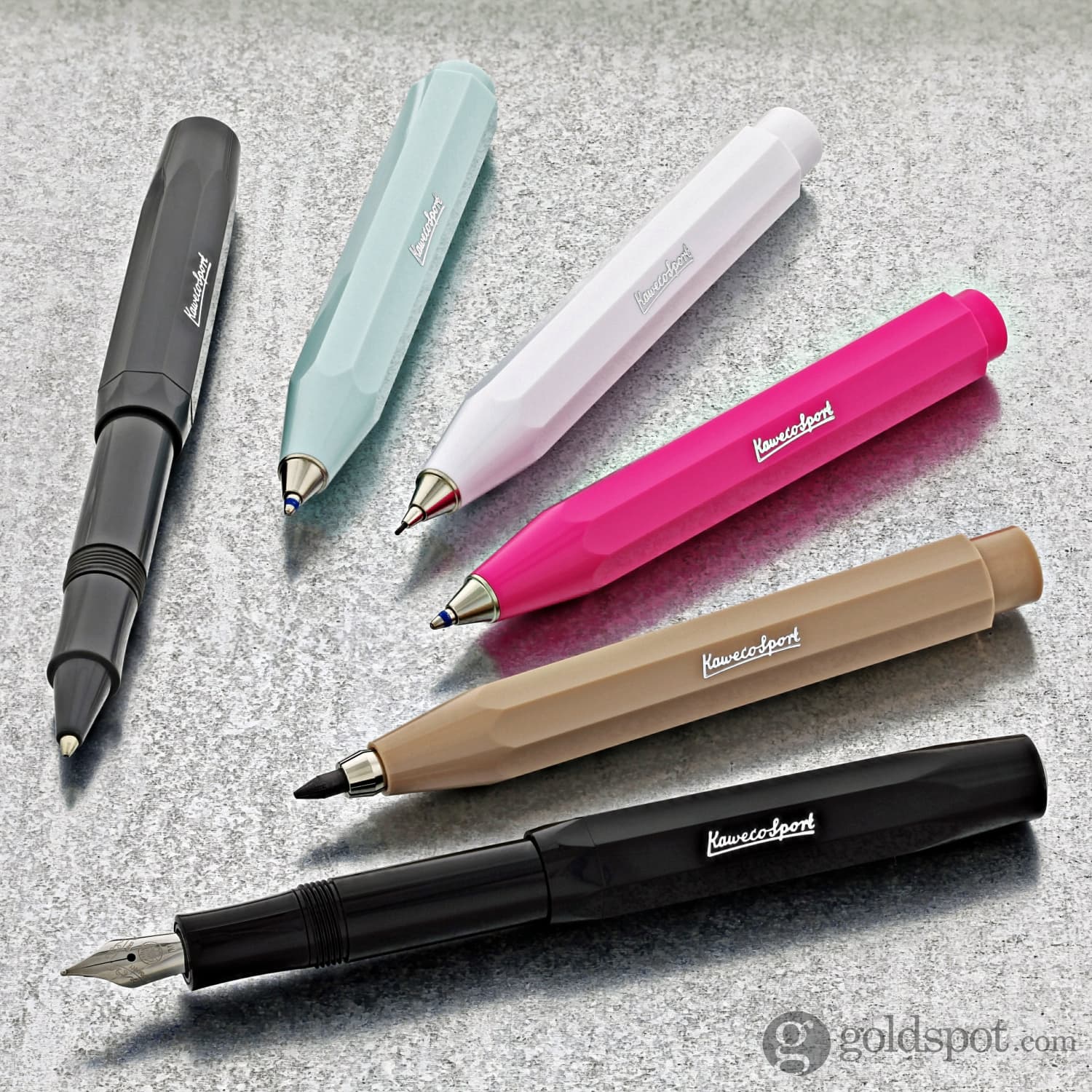 Kaweco Skyline Sport Ballpoint Pen - Premium White Fountain Pen for Writing, Sketching & Note Taking - Perfect Gift for Students, Professionals & Artists