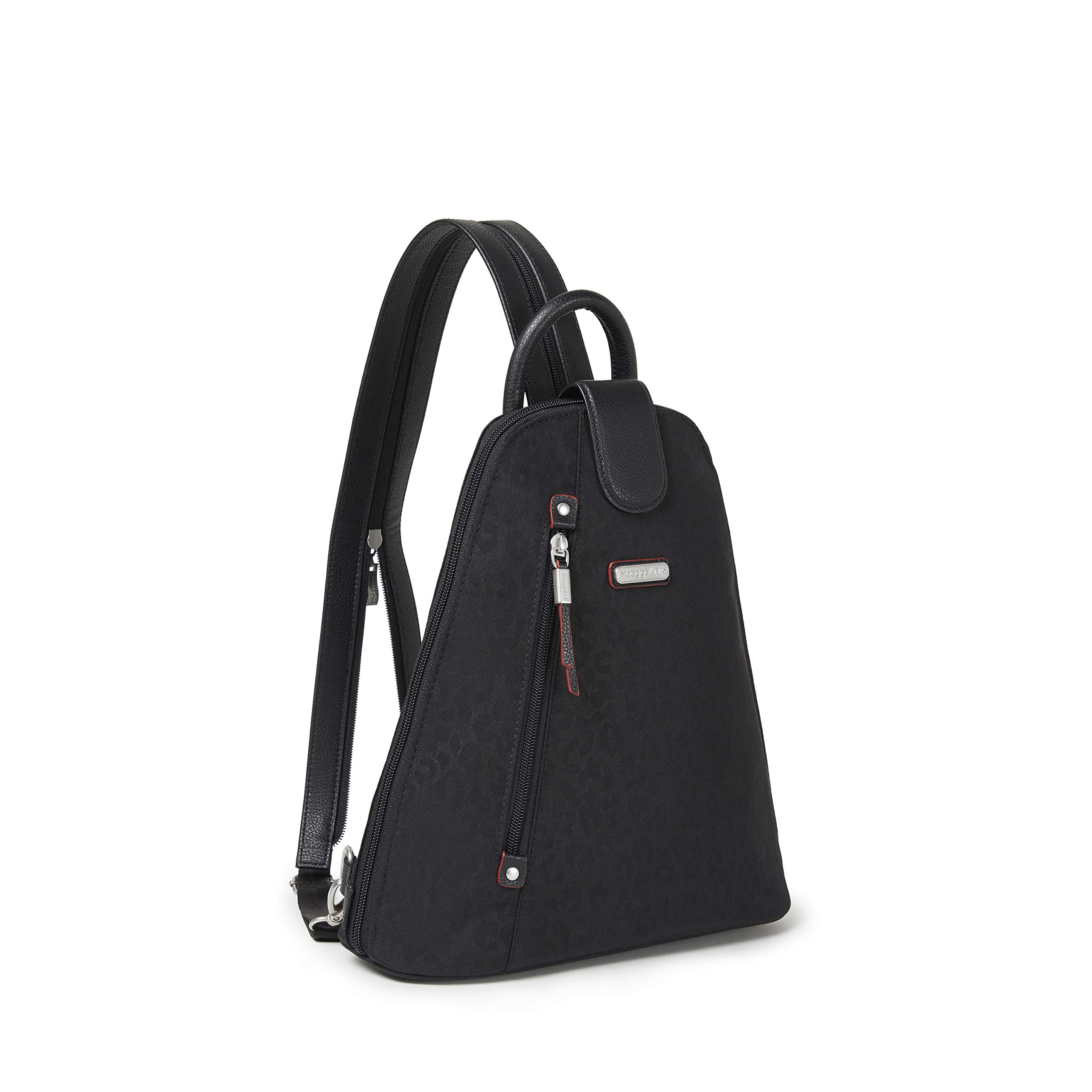 Baggallini Metro RFID Anti-Theft Backpack for Women - 9x11 Convertible Sling Bag with Adjustable Shoulder Straps & Phone Wristlet | Perfect for Travel, Commuting & Everyday Use