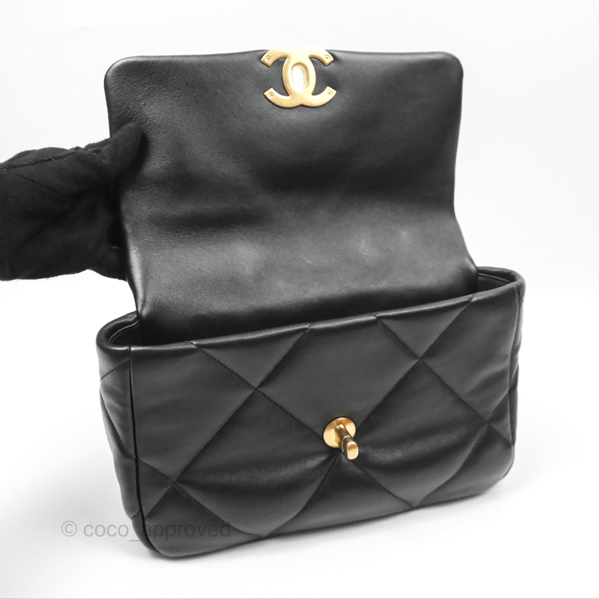 Chanel 19 Small Black Mixed Hardware Flap Bag - Luxury Designer Handbag for Women | Perfect for Everyday Use, Work & Special Occasions