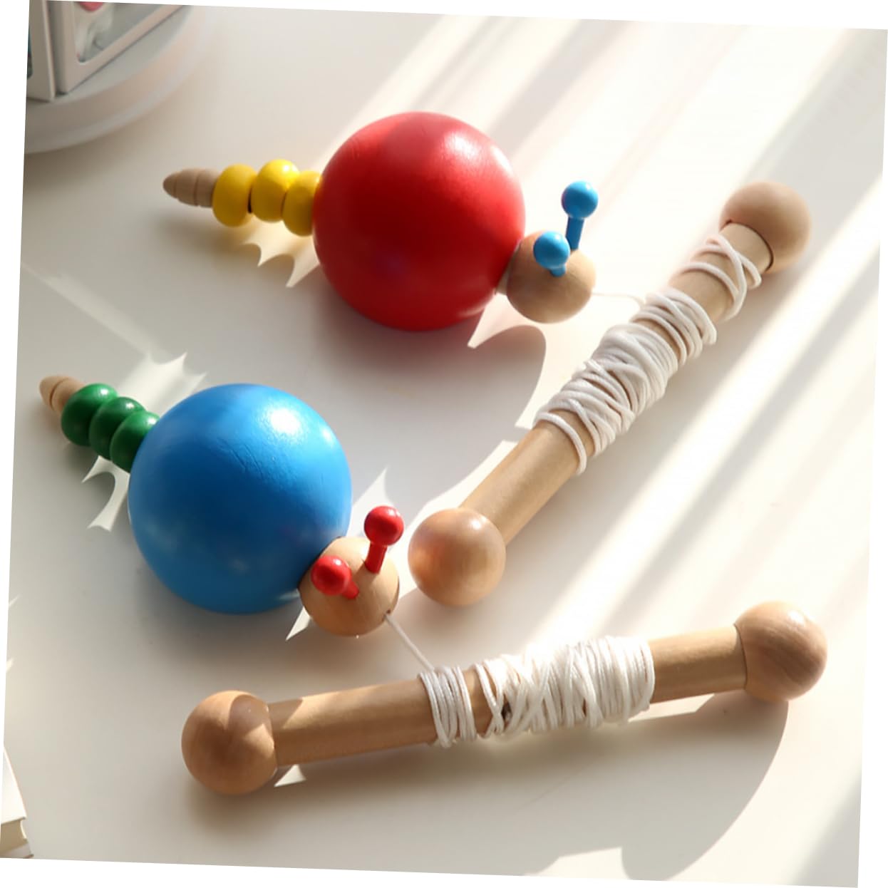 HEMOTON Wooden Pull Toy Set for Toddlers - Fun Educational Walking & Learning Toy for Kids - Perfect for Indoor Play, Outdoor Activities & Early Childhood Development