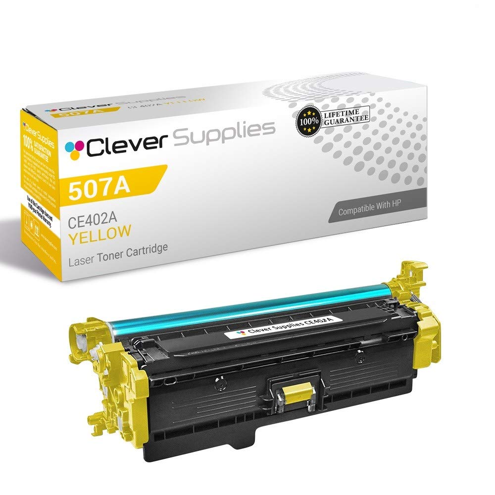 HP 507A CE402A Yellow Toner Cartridge Replacement - Compatible with HP Color PRO 500, M570, M570DN, M575, M575DN, M575C Printers - High Yield Printing for Office & Business Use