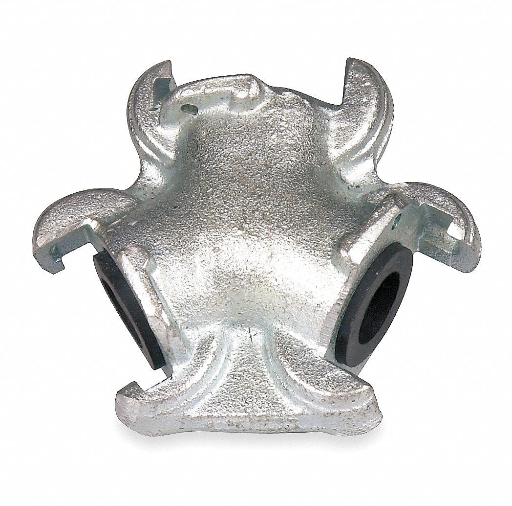 Malleable Iron Triple Connection Universal Coupling - 3LX87 | Heavy Duty Pipe Fitting for Plumbing, HVAC & Industrial Use | Durable Construction for Water, Gas & Steam Lines