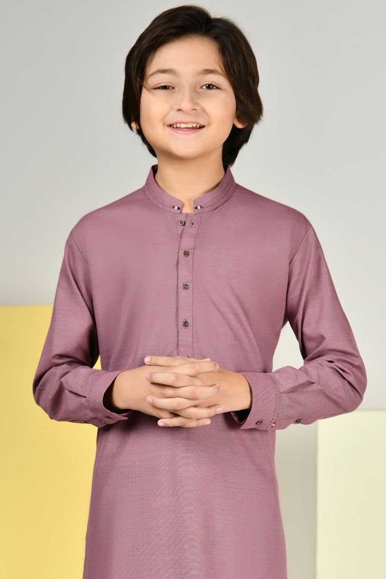 Stylish Light Purple Kurta Trouser Set by J. Junaid Jamshed - Perfect for Eid, Weddings & Special Occasions