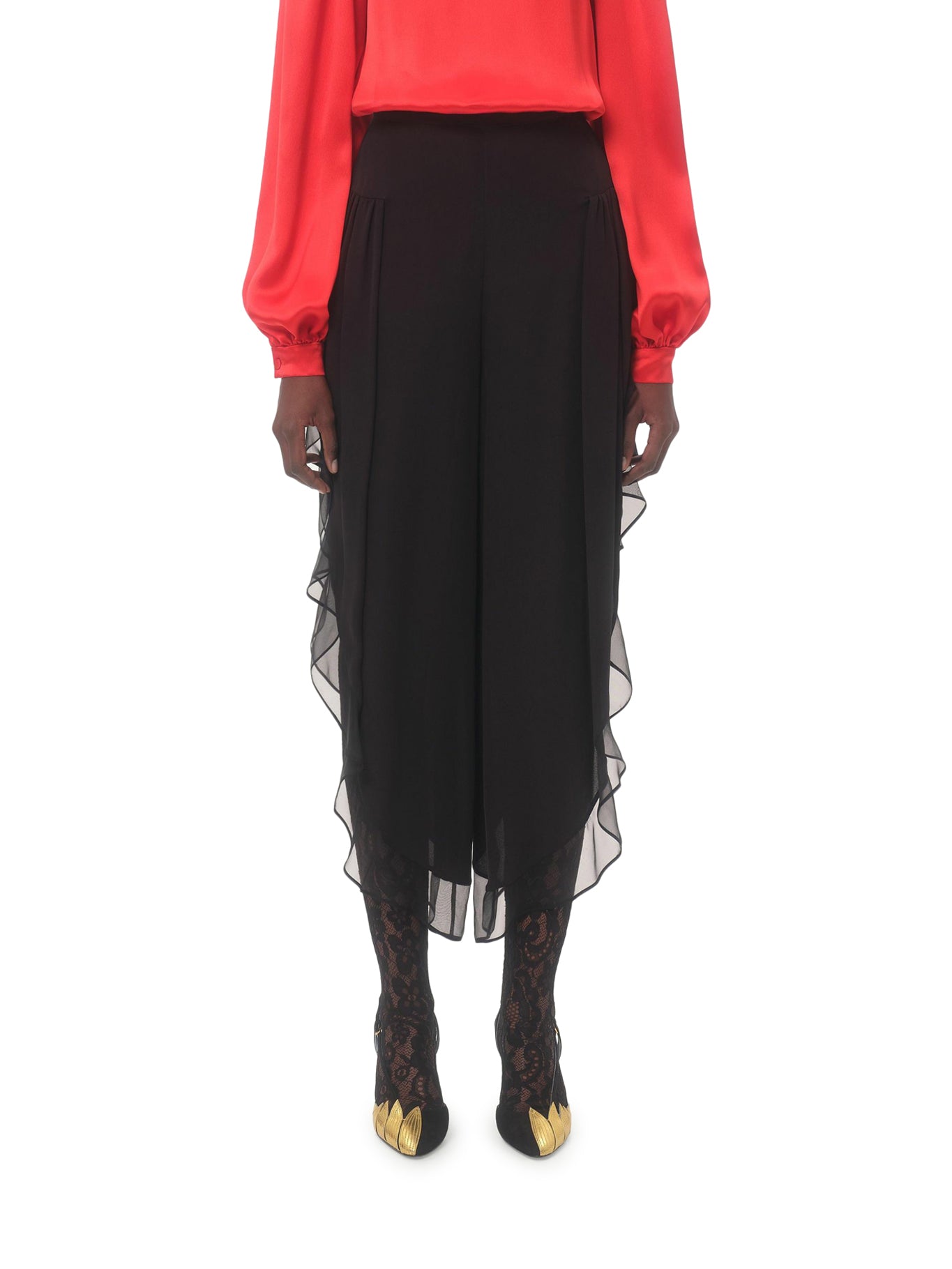 Stylish Georgette Balloon Pants for Women | Comfortable & Trendy High-Waisted Palazzo Pants | Perfect for Casual Outings, Office Wear & Summer Vacations
