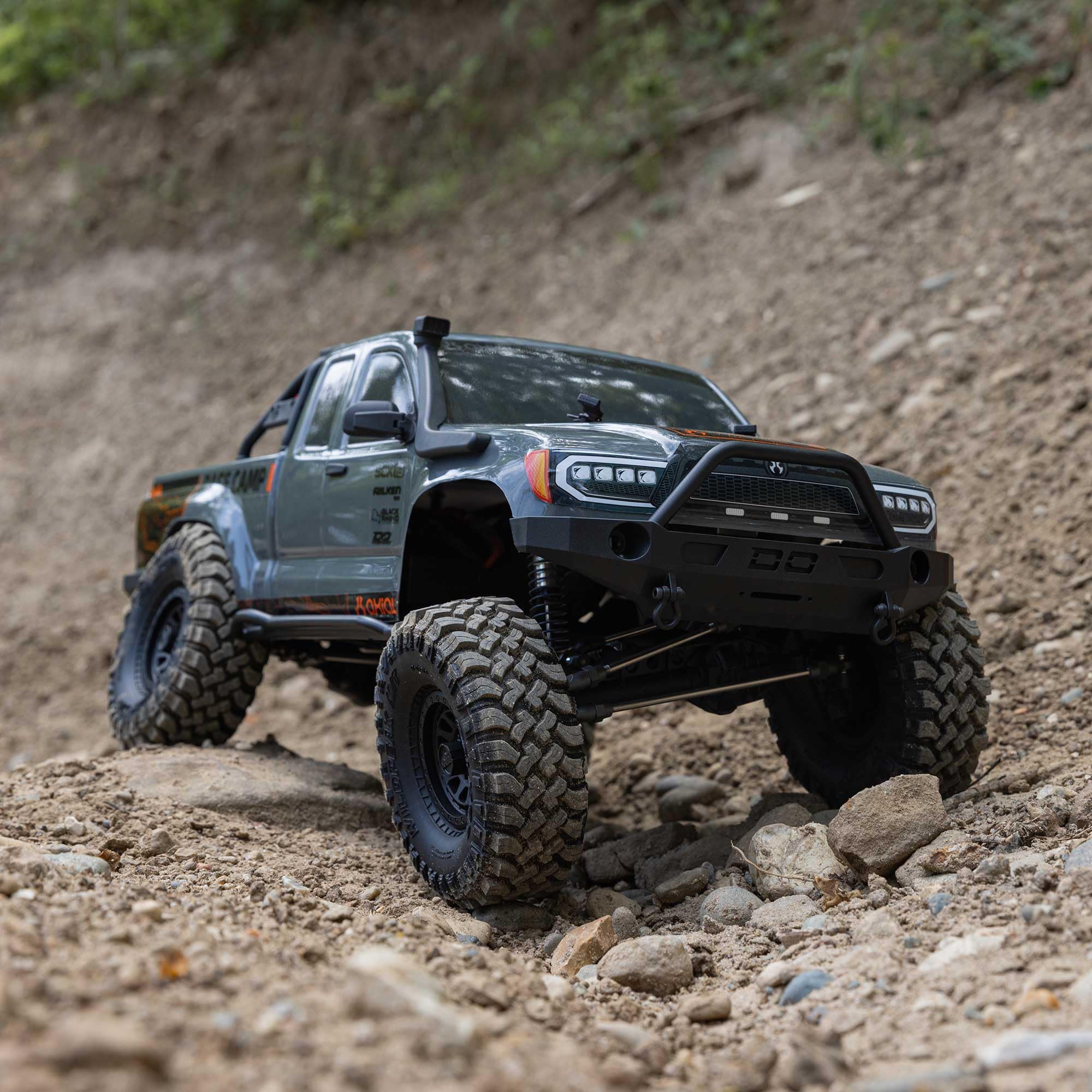 1/10 Scale Axial SCX10 III Base Camp 4X4 Rock Crawler RC Truck - RTR Brushed Motor (Battery/Charger Not Included) - Gray (AXI-1375T2) - Off-Road Adventure & Trail Crawling
