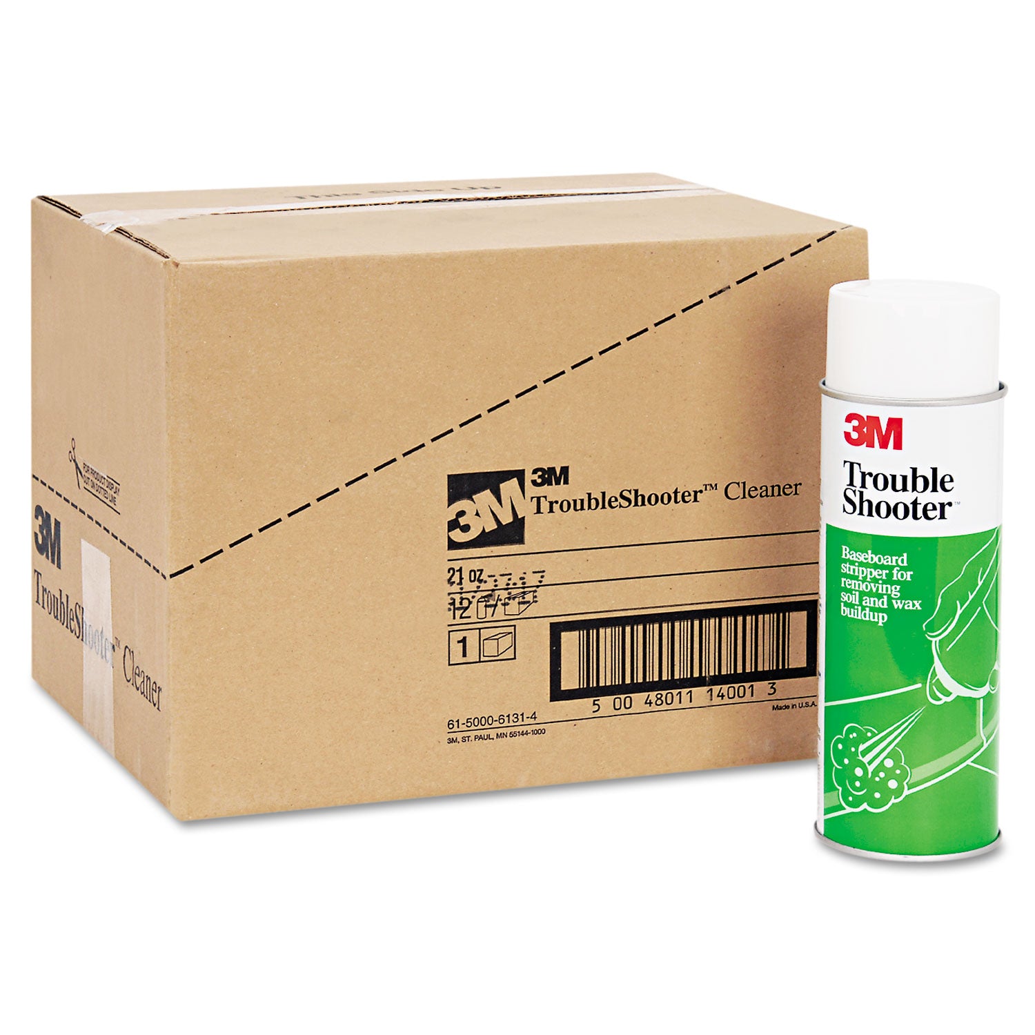 3M™ Troubleshooter Baseboard Stripper - 21 Oz Aerosol Spray (Pack of 12) | Professional Adhesive Remover for Walls, Floors & Baseboards | Ideal for Home Renovation, Paint Prep & DIY Projects