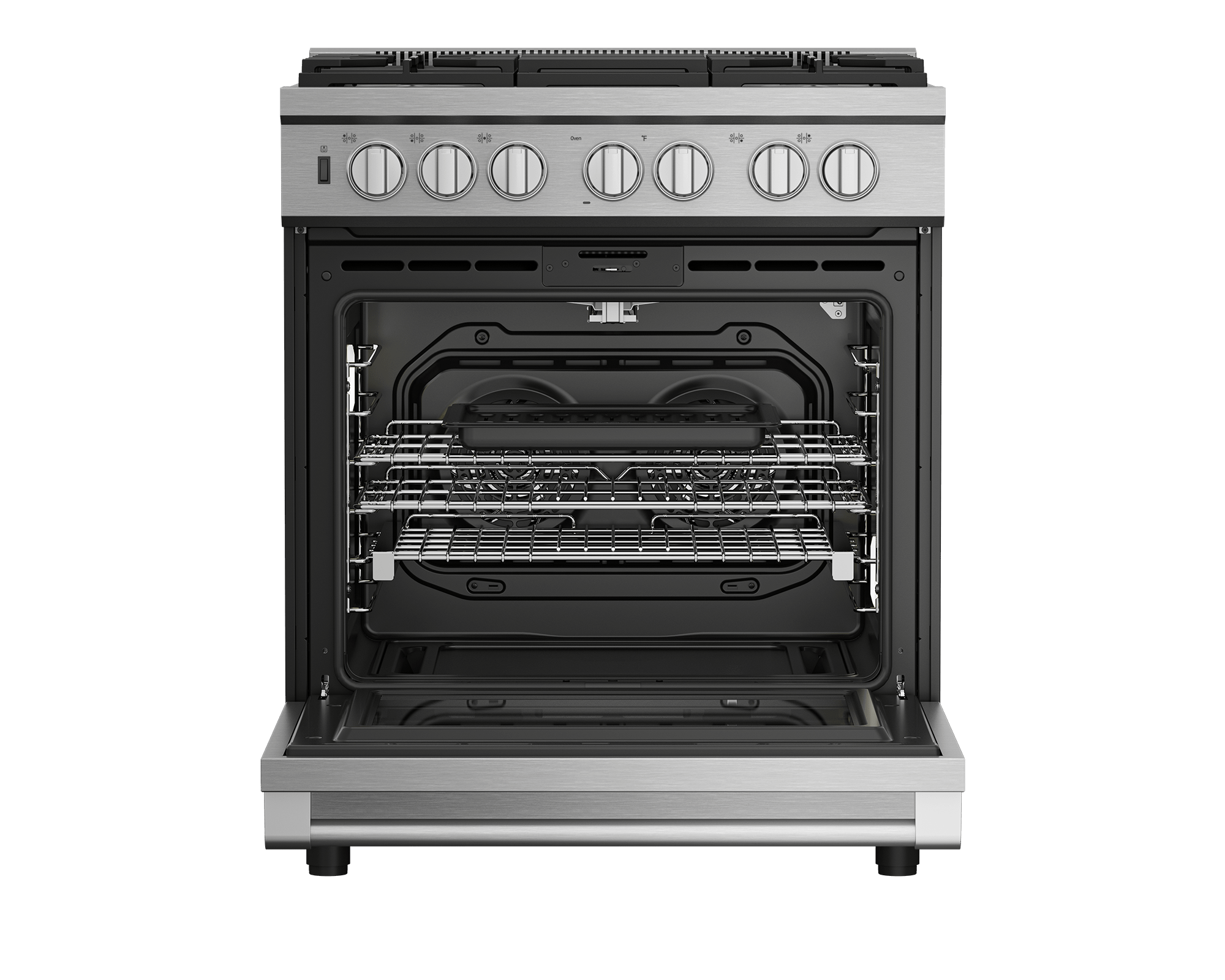 Beko PRGR34552SS 30-Inch Stainless Steel Pro Style Gas Range - 5 Burner Cooktop, Convection Oven for Professional Cooking at Home | Perfect for Kitchens, Restaurants & Culinary Enthusiasts