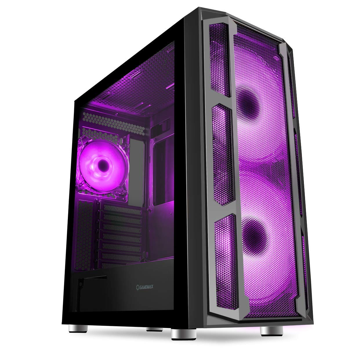 OCHW F15 RGB Ultra Fast Gaming PC - AMD A8 9600 Quad Core, Radeon R7 Graphics, 8GB DDR4, 480GB SSD, Windows 10 Pro - Perfect for Home Office, Gaming & Streaming