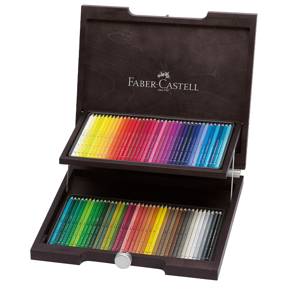 Faber-Castell Albrecht Dürer Watercolor Pencils Set of 72 - Premium Artist Grade Colored Pencils in Wooden Case for Drawing, Sketching & Professional Artwork
