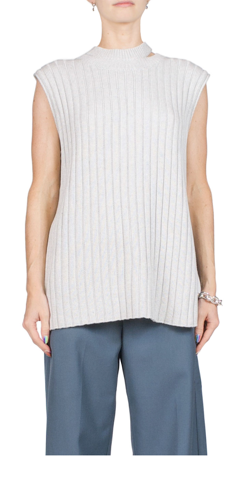 Stylish Deconstructed Rib Knit Tunic for Women - Comfortable Long Sleeve Casual Top for Fall & Winter - Perfect for Office, Date Night and Weekend Outings
