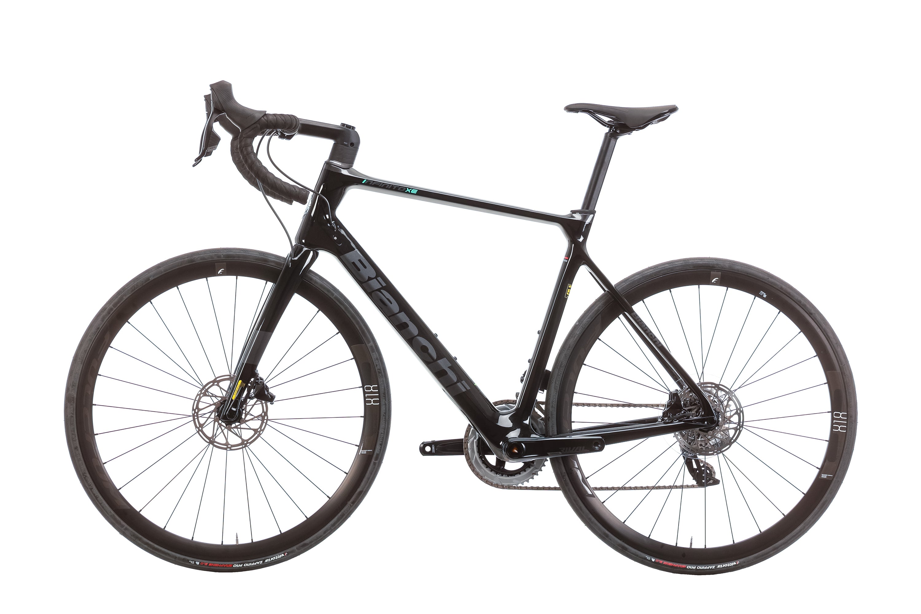 Bianchi Infinito XE Disc Rival eTap AXS Road Bike 2023 - 57cm Carbon Frame, Wireless Shifting - Perfect for Endurance Rides & Racing