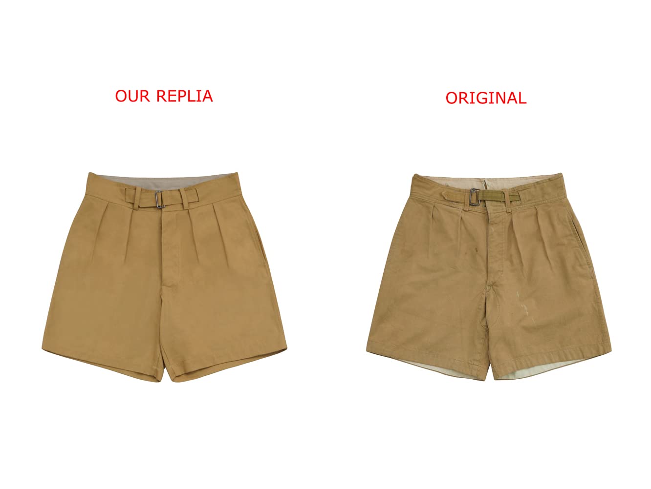 WW2 German Luftwaffe DAK Tropical Afrikakorps Sand Short Pants - Authentic WWII Military Replica for Collectors & Reenactment | Perfect for Historical Events, Cosplay & Display