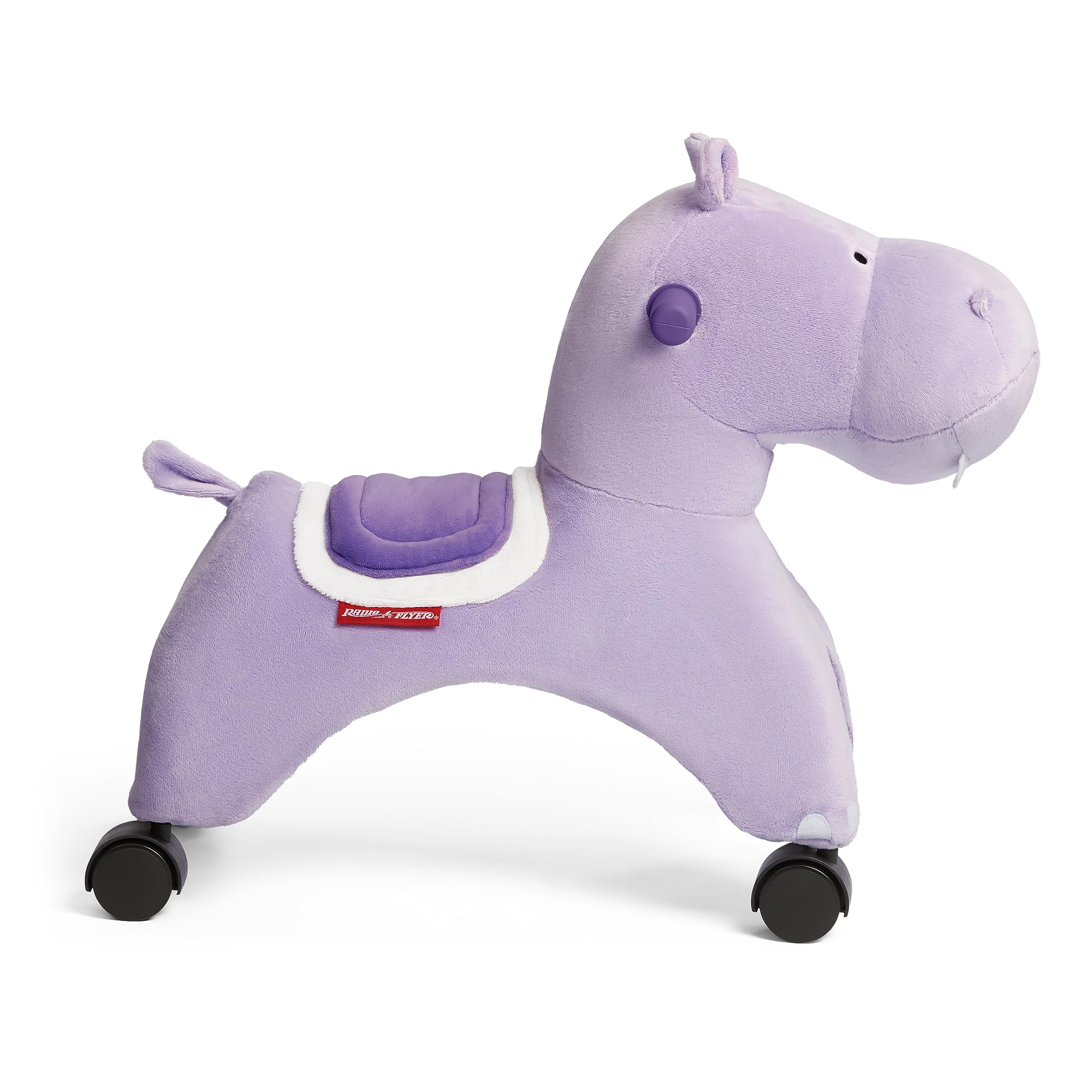 Radio Flyer Holly The Rolling Hippo - Toddler Ride-On Toy for Kids Ages 1-3 Years | Large Push Walker with Wheels | Indoor & Outdoor Play for Early Childhood Development