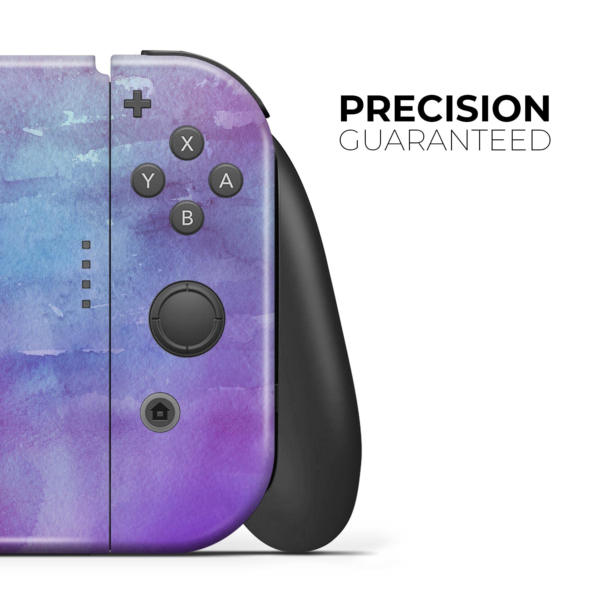 Nintendo Switch Pro Controller Skin - Blotted Purple Watercolor Vinyl Decal Cover | Scratch-Resistant, Removable & Protective Wrap | Perfect for Gaming, Travel & Customization