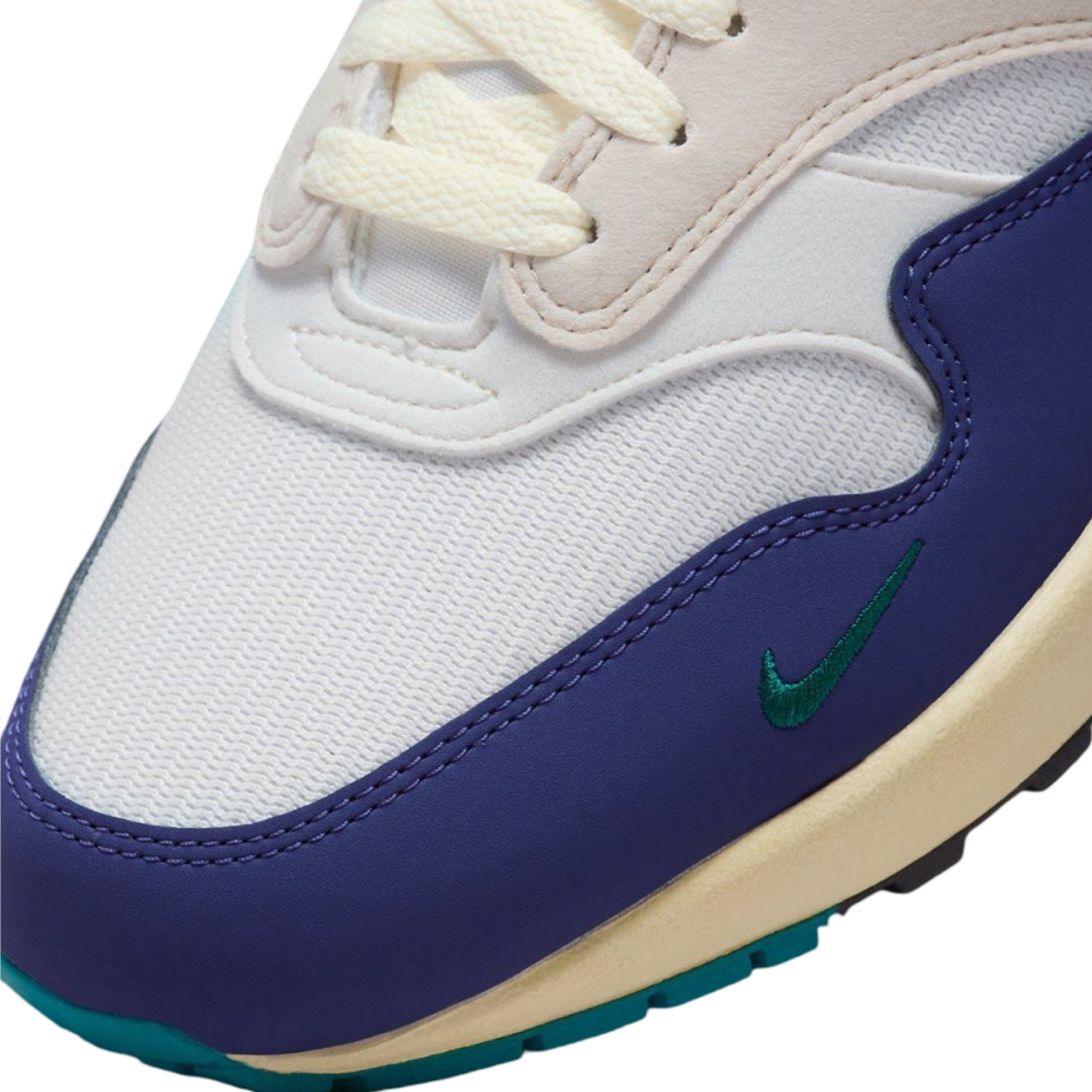 Nike Air Max 1 Men's Running Shoes - Sail/Deep Royal Blue Athletic Sneakers for Jogging, Gym & Casual Wear