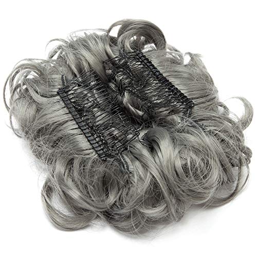 Messy Bun Hair Extension for Curly Hair - Clip-in Updo Hairpiece for Women | Perfect for Weddings, Parties & Everyday Styling